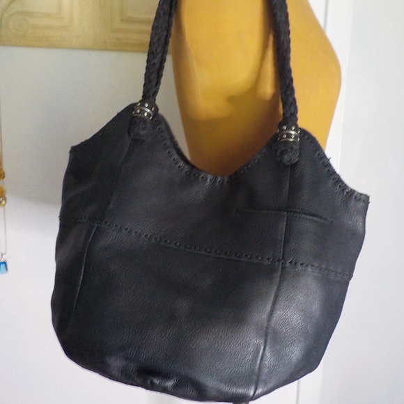The Sak Handbags - The Sak Black Leather HOBO Shoulder Bag